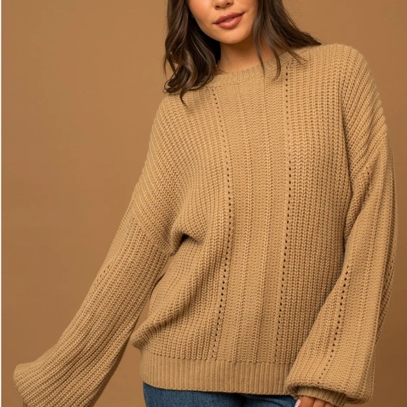 New braid knit sweater - Picture 3 of 3